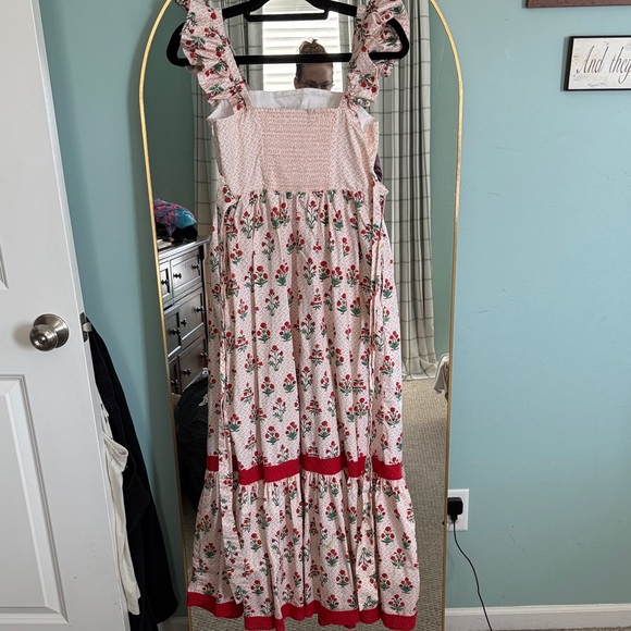 Hill House Pippa Dress in Poppy Block Print - Picture 8 of 9